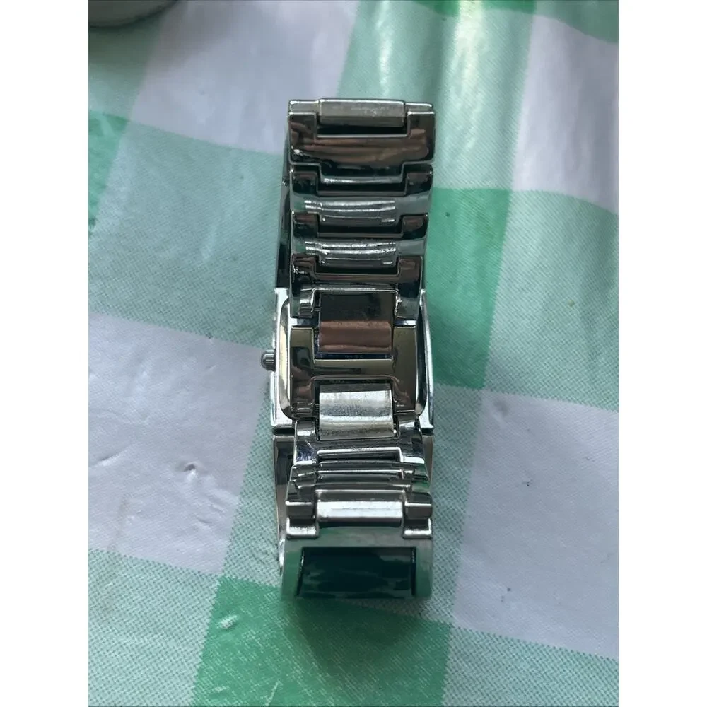 Geneva Silver Tone Black And Silver Camo Band Women’s Quartz Watch